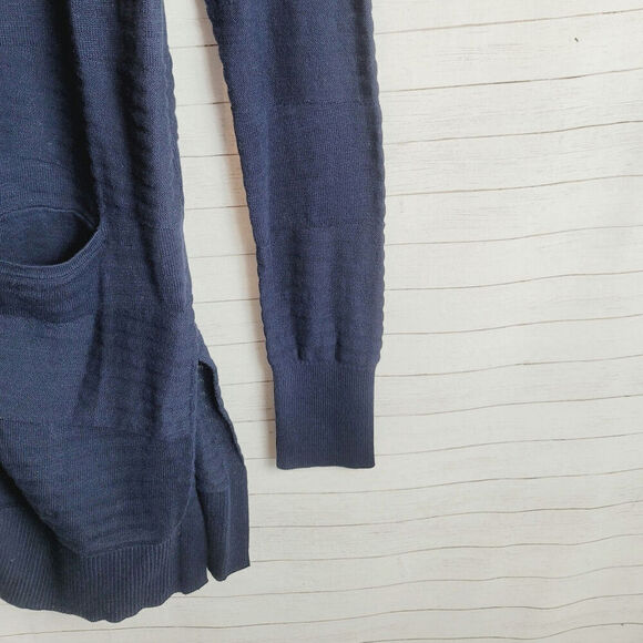 CAbi Classic Snap Cardigan Duster in Navy Blue, sz Small - Picture 7 of 15